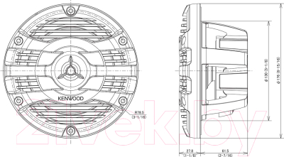 Коаксиальная АС Kenwood KFC-1653MRW