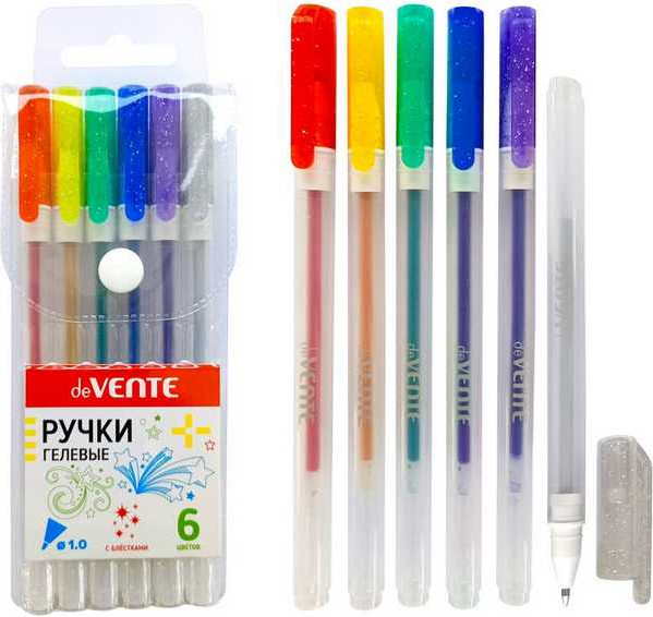 Набор гелевых ручек deVente Hit Glitter / 5051376 - фото