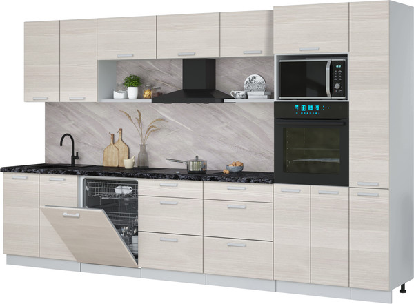 Кухонный гарнитур Интерлиния Мила Лайт 3.5-ПМ1  - фото
