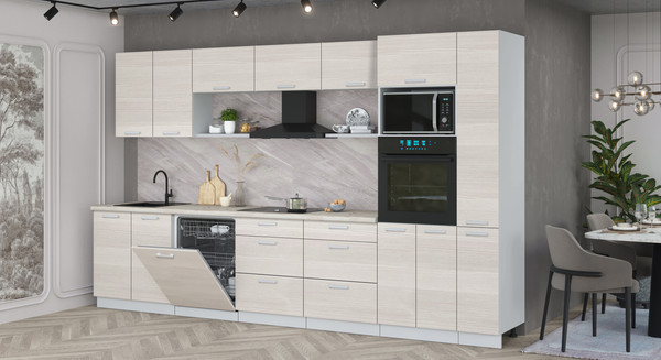 Кухонный гарнитур Интерлиния Мила Лайт 3.5-ПМ1