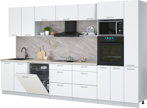 Кухонный гарнитур Интерлиния Мила Лайт 3.5-ПМ1  - фото