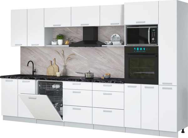 Кухонный гарнитур Интерлиния Мила Лайт 3.5-ПМ1  - фото