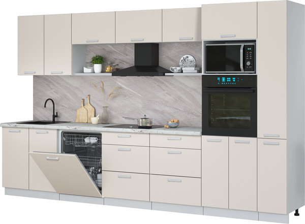 Кухонный гарнитур Интерлиния Мила Лайт 3.5-ПМ1  - фото