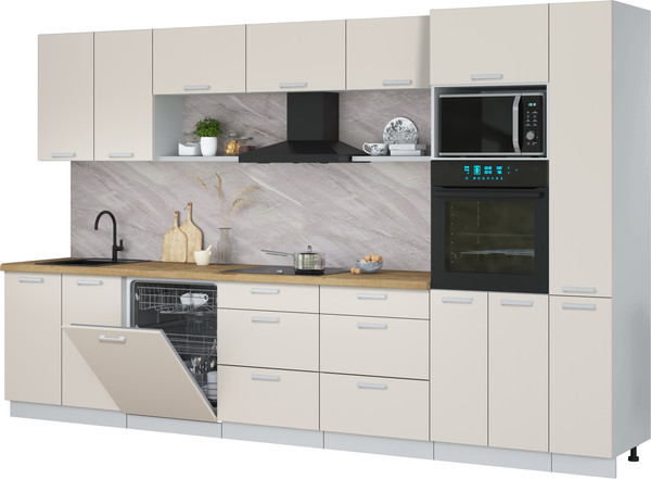 Кухонный гарнитур Интерлиния Мила Лайт 3.5-ПМ1  - фото