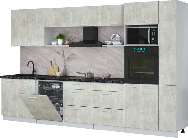 Кухонный гарнитур Интерлиния Мила Лайт 3.5-ПМ1  - фото