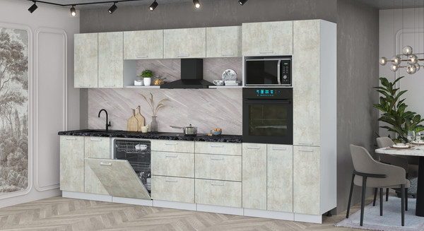 Кухонный гарнитур Интерлиния Мила Лайт 3.5-ПМ1 