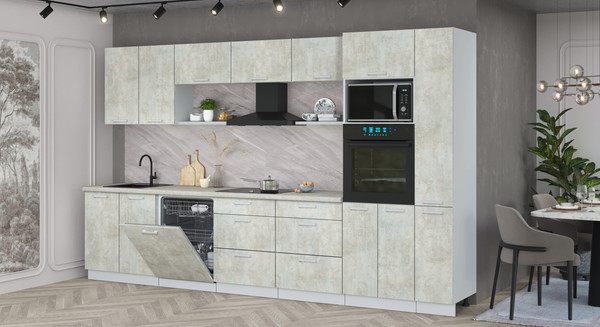 Кухонный гарнитур Интерлиния Мила Лайт 3.5-ПМ1 