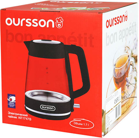 Электрочайник Oursson KE1747G/BL