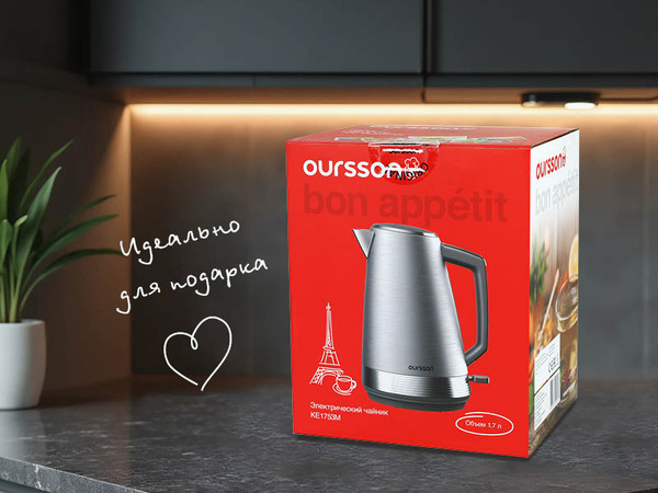 Электрочайник Oursson KE1753M/SS