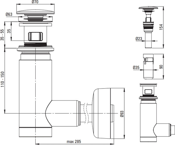 Сифон Deante NHC 010C