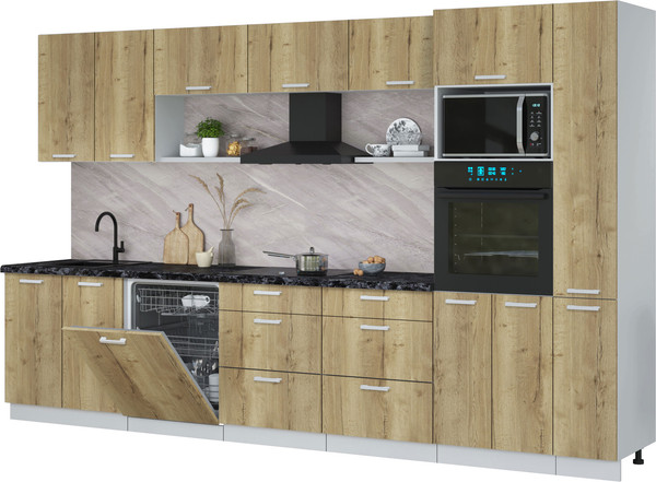 Кухонный гарнитур Интерлиния Мила Лайт 3.5-ПМ1  - фото