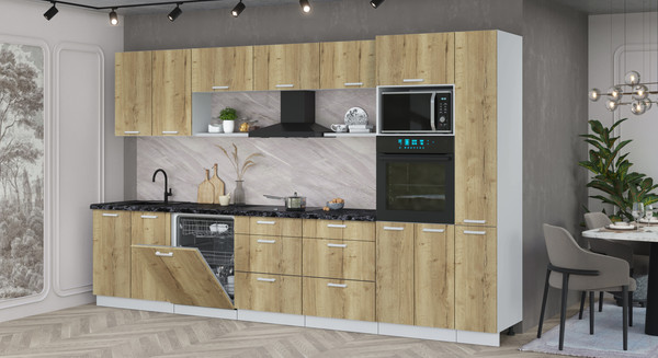 Кухонный гарнитур Интерлиния Мила Лайт 3.5-ПМ1 