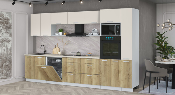 Кухонный гарнитур Интерлиния Мила Лайт 3.5-ПМ1 