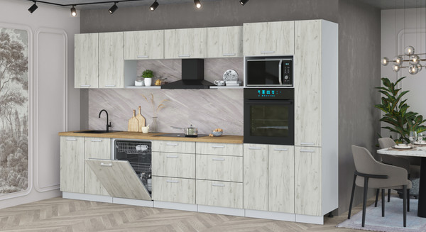 Кухонный гарнитур Интерлиния Мила Лайт 3.5-ПМ1 