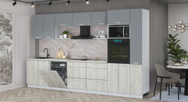 Кухонный гарнитур Интерлиния Мила Лайт 3.5-ПМ1 