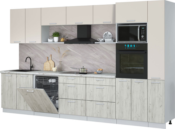 Кухонный гарнитур Интерлиния Мила Лайт 3.5-ПМ1  - фото