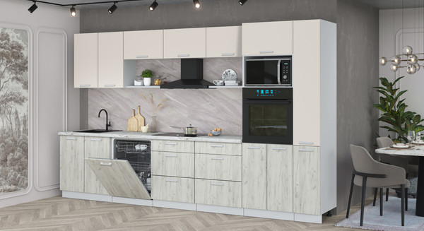 Кухонный гарнитур Интерлиния Мила Лайт 3.5-ПМ1 