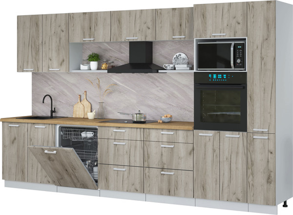 Кухонный гарнитур Интерлиния Мила Лайт 3.5-ПМ1  - фото