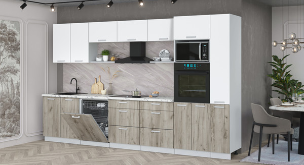 Кухонный гарнитур Интерлиния Мила Лайт 3.5-ПМ1 