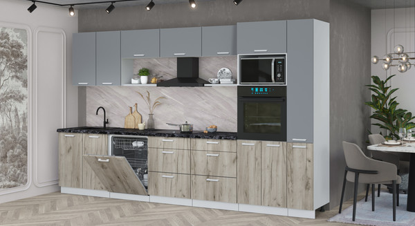 Кухонный гарнитур Интерлиния Мила Лайт 3.5-ПМ1 