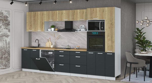 Кухонный гарнитур Интерлиния Мила Лайт 3.5-ПМ1 