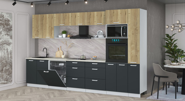 Кухонный гарнитур Интерлиния Мила Лайт 3.5-ПМ1 