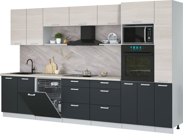 Кухонный гарнитур Интерлиния Мила Лайт 3.5-ПМ1  - фото