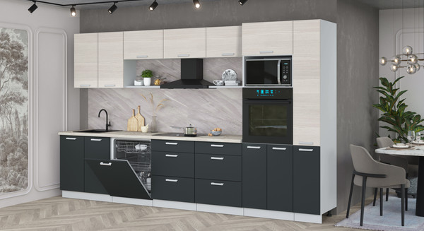 Кухонный гарнитур Интерлиния Мила Лайт 3.5-ПМ1 