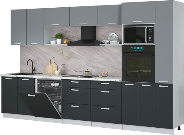 Кухонный гарнитур Интерлиния Мила Лайт 3.5-ПМ1  - фото