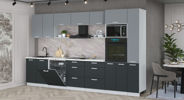 Кухонный гарнитур Интерлиния Мила Лайт 3.5-ПМ1 