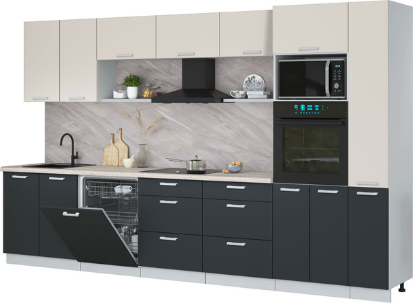 Кухонный гарнитур Интерлиния Мила Лайт 3.5-ПМ1  - фото