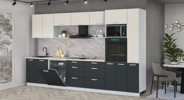 Кухонный гарнитур Интерлиния Мила Лайт 3.5-ПМ1 