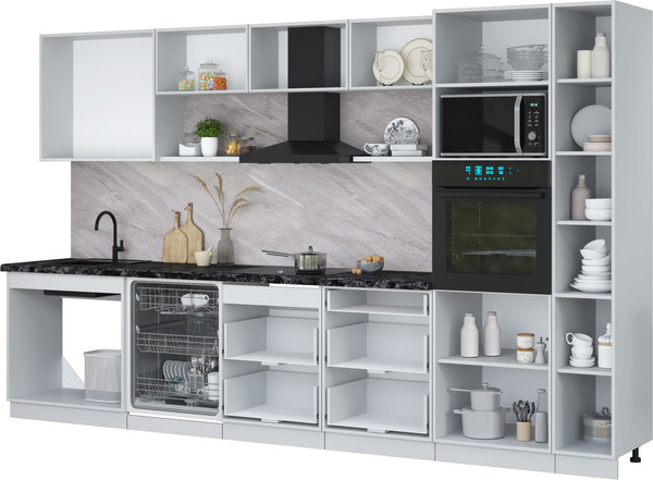 Кухонный гарнитур Интерлиния Мила Лайт 3.5-ПМ1