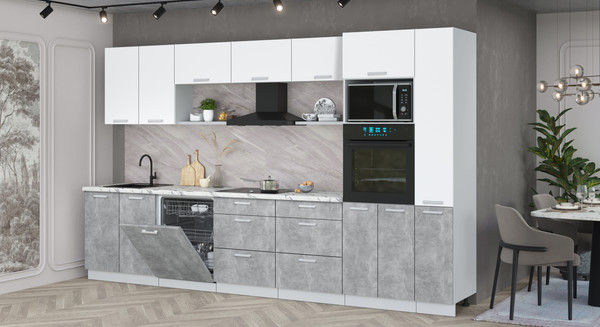 Кухонный гарнитур Интерлиния Мила Лайт 3.5-ПМ1 