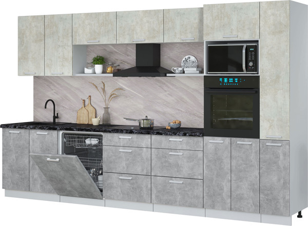 Кухонный гарнитур Интерлиния Мила Лайт 3.5-ПМ1 - фото