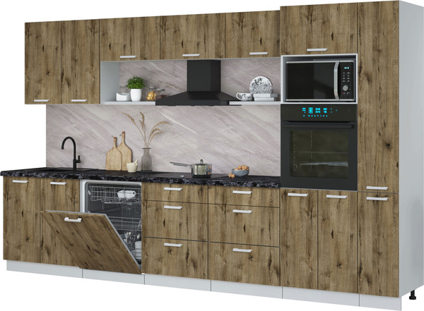 Кухонный гарнитур Интерлиния Мила Лайт 3.5-ПМ1  - фото