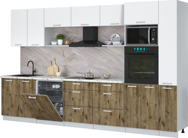 Кухонный гарнитур Интерлиния Мила Лайт 3.5-ПМ1  - фото