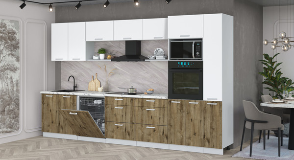 Кухонный гарнитур Интерлиния Мила Лайт 3.5-ПМ1 