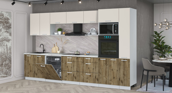 Кухонный гарнитур Интерлиния Мила Лайт 3.5-ПМ1 