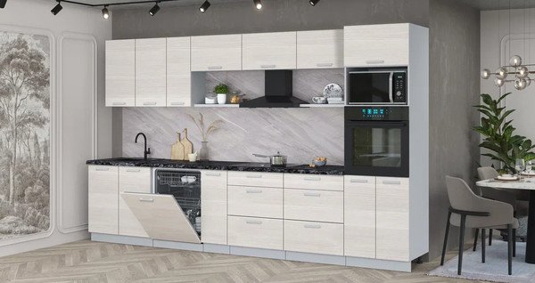 Кухонный гарнитур Интерлиния Мила Лайт 3.5-ПМ1-2 