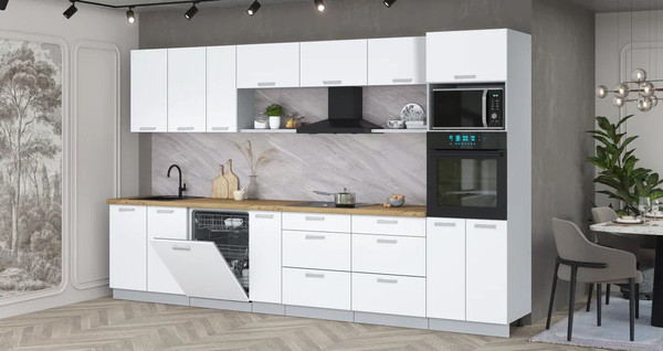 Кухонный гарнитур Интерлиния Мила Лайт 3.5-ПМ1-2