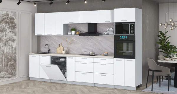 Кухонный гарнитур Интерлиния Мила Лайт 3.5-ПМ1-2 