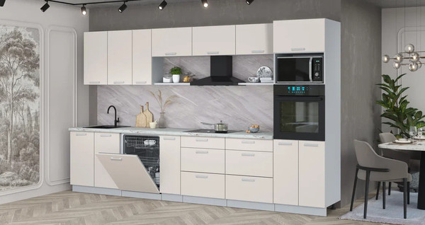 Кухонный гарнитур Интерлиния Мила Лайт 3.5-ПМ1-2 