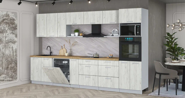 Кухонный гарнитур Интерлиния Мила Лайт 3.5-ПМ1-2 