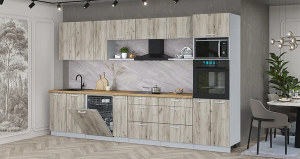 Кухонный гарнитур Интерлиния Мила Лайт 3.5-ПМ1-2 