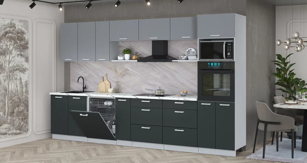 Кухонный гарнитур Интерлиния Мила Лайт 3.5-ПМ1-2 