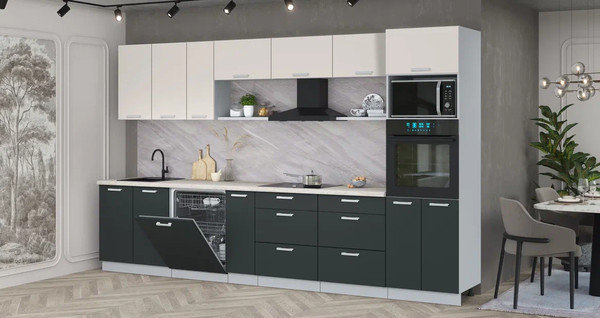 Кухонный гарнитур Интерлиния Мила Лайт 3.5-ПМ1-2