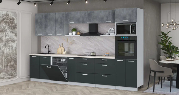 Кухонный гарнитур Интерлиния Мила Лайт 3.5-ПМ1-2 