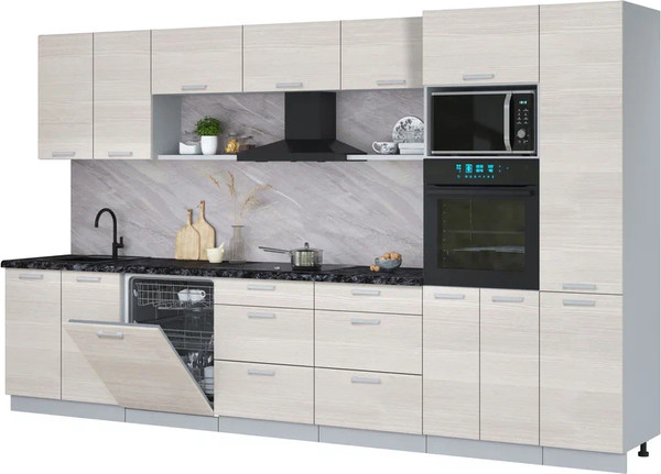 Кухонный гарнитур Интерлиния Мила Лайт 3.6-ПМ1  - фото