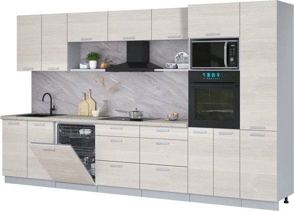 Кухонный гарнитур Интерлиния Мила Лайт 3.6-ПМ1  - фото